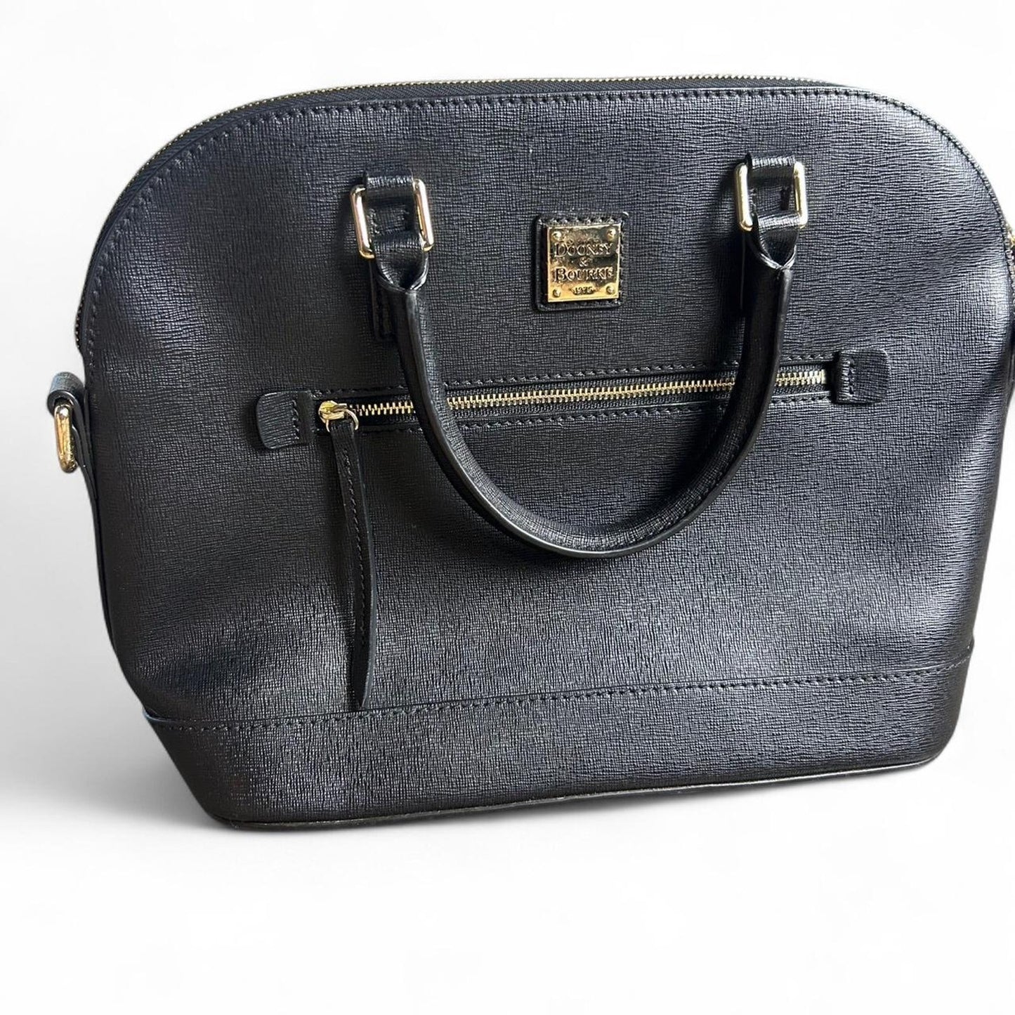 Black leather dooney bourke