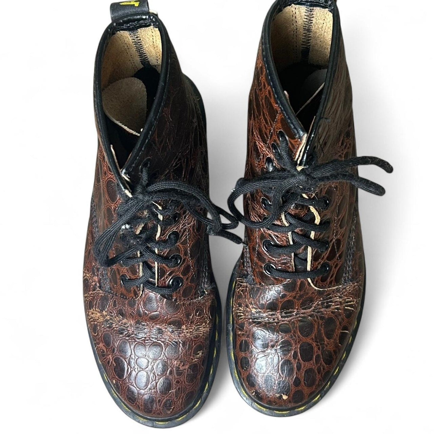 Vintage brown leather dr martens