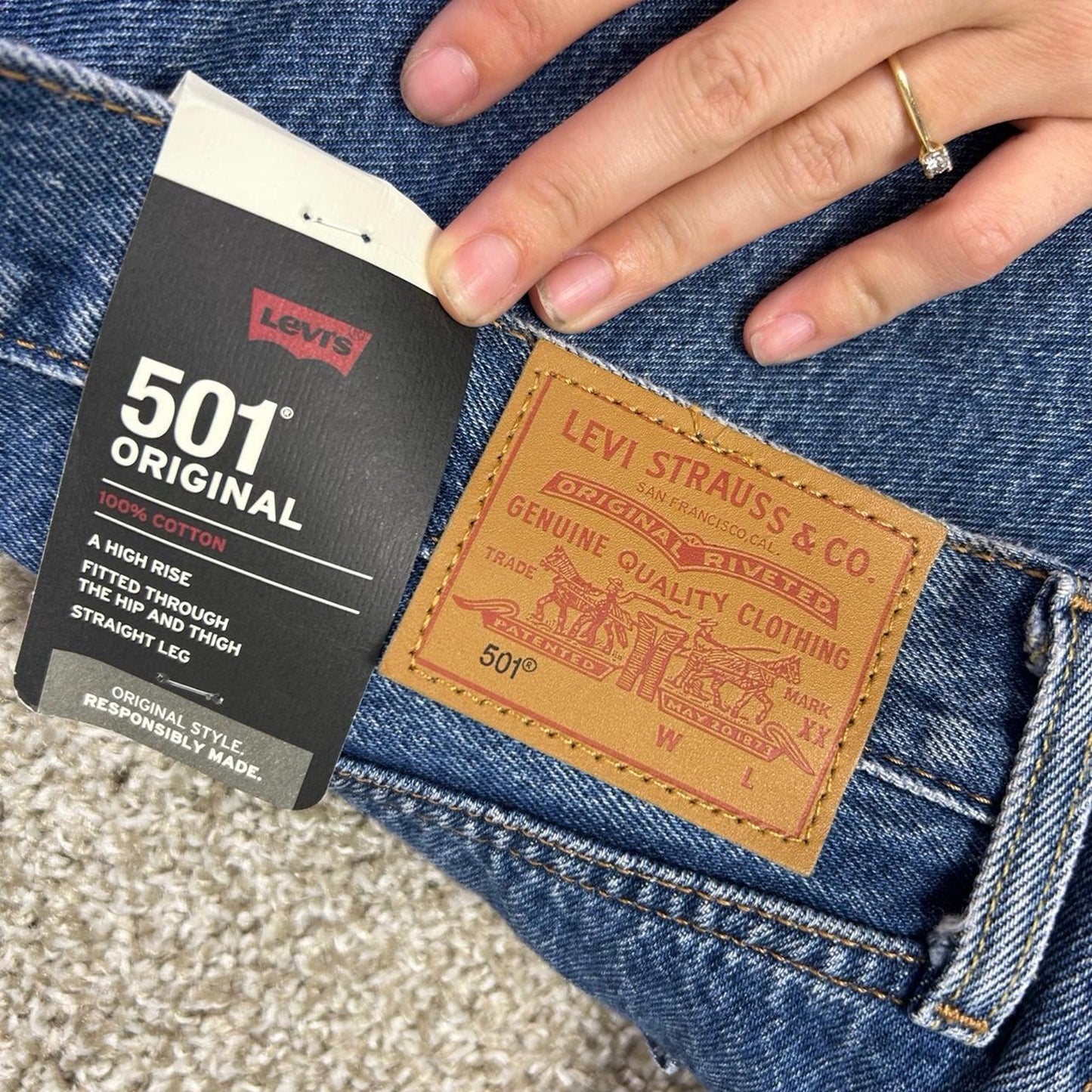 Levis 501 jeans size 34x30