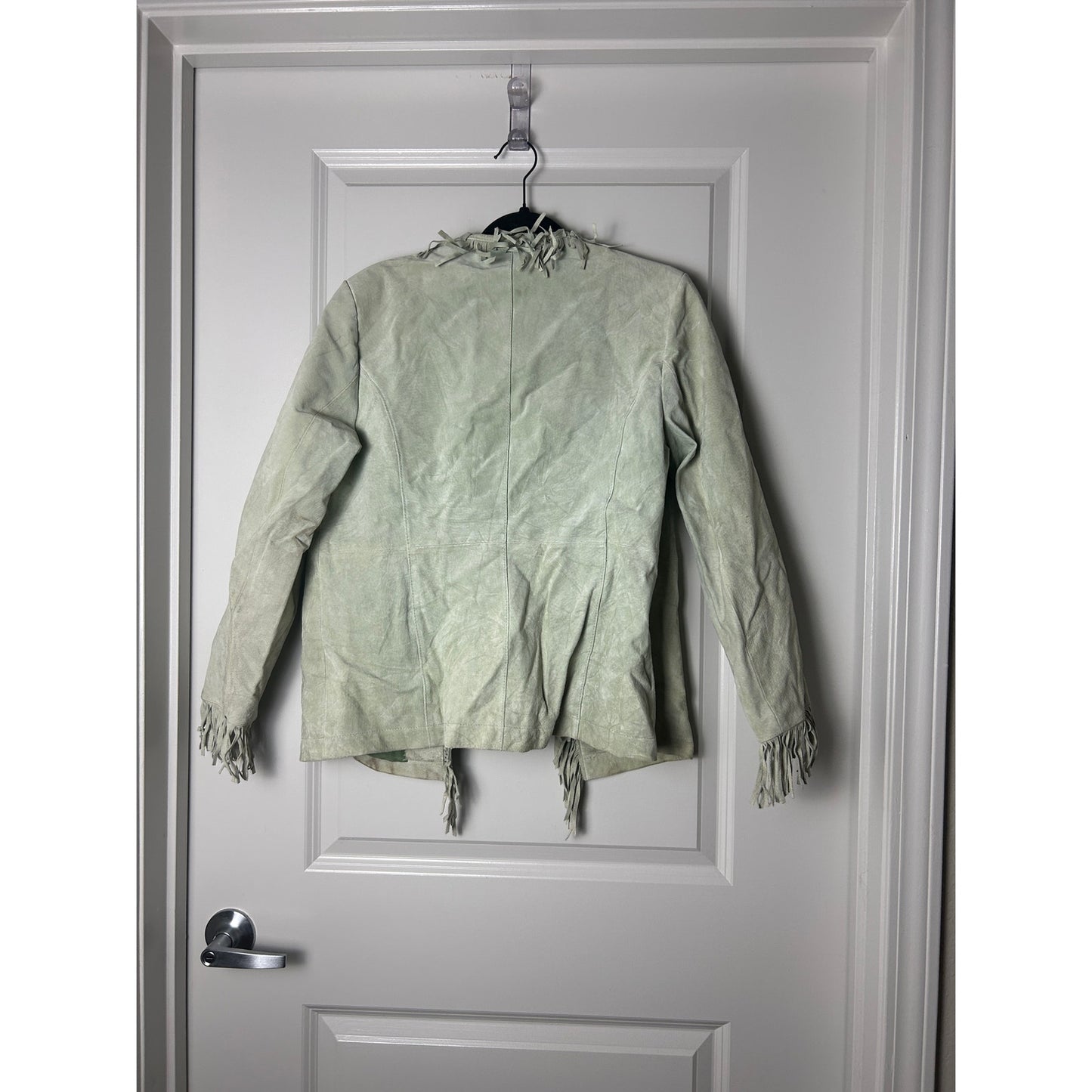 Pamela McCoy Leather Fringe Jacket – Mint Size M