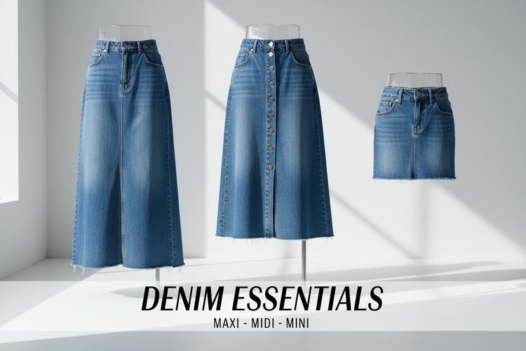 Vintage Denim Skirts