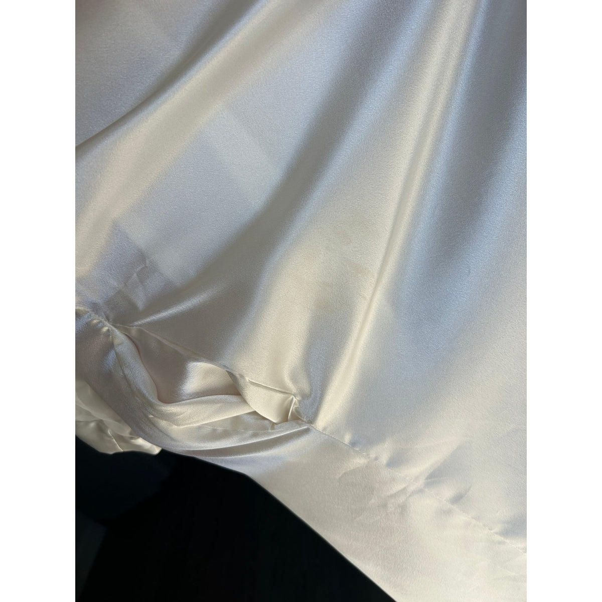 Vintage Intimo Amore Sears Satin Robe Large Sheer Sleeves Pockets 80s Lingerie