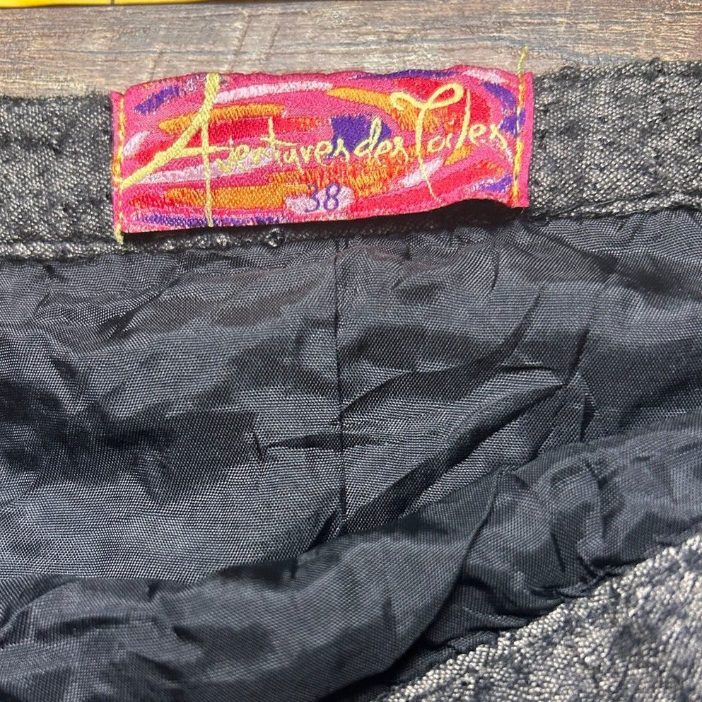Euro grunge Adventures des Toiles Hiver 2007 Patchwork Skirt EU 38