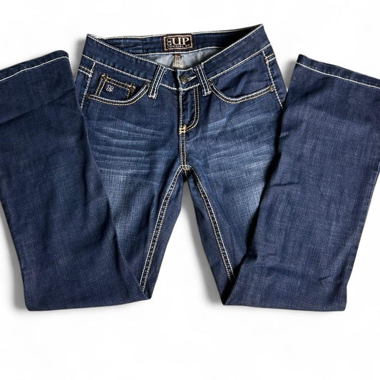 Cowgirl up dark wash low