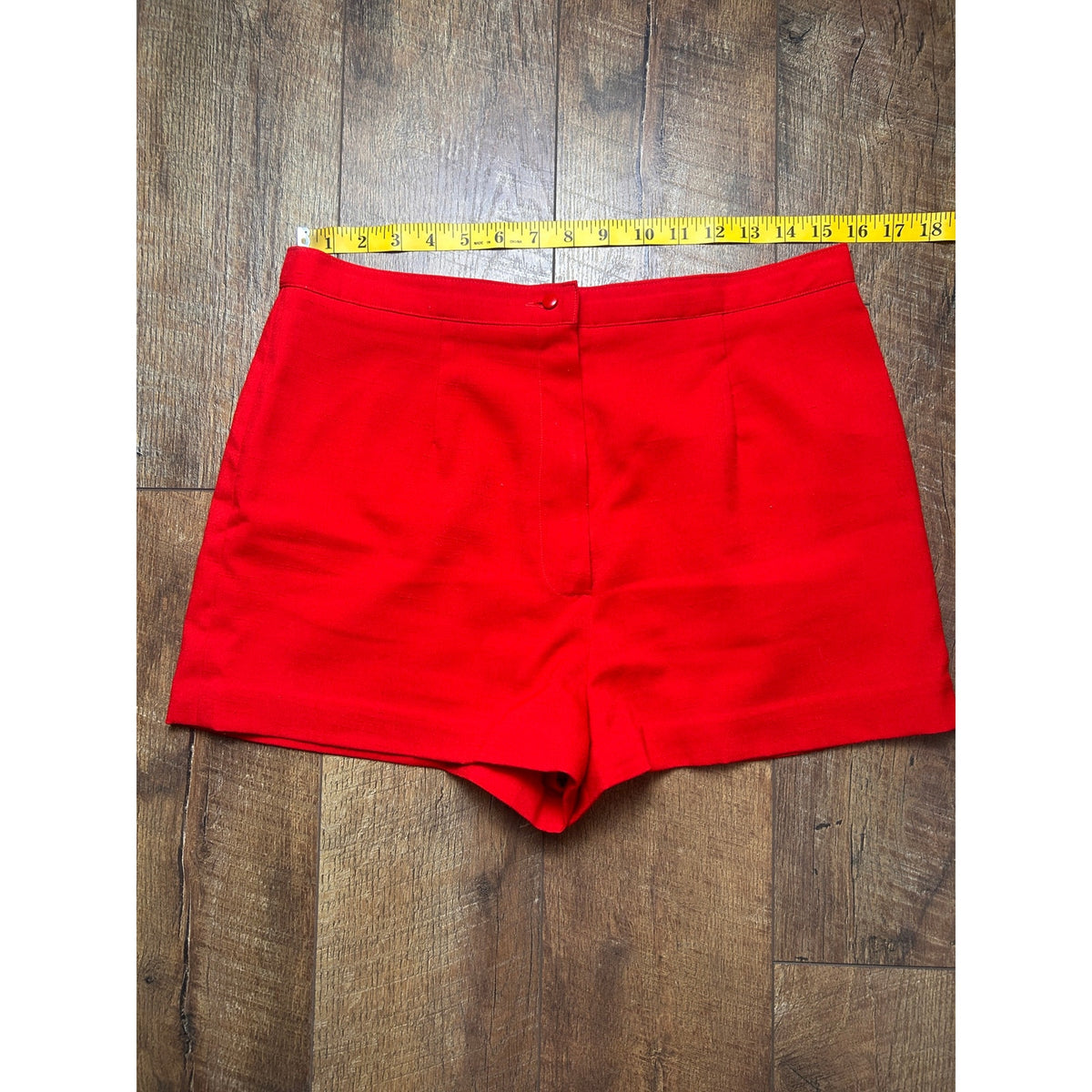 red hot pants vintage hanmade hot pants 60's