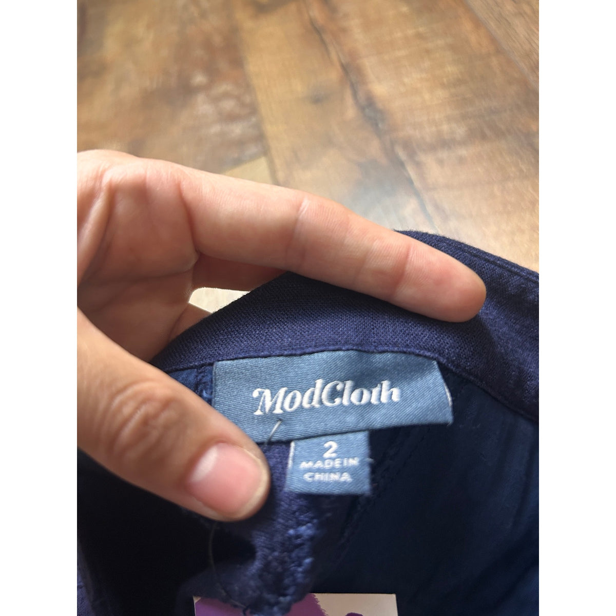 Vintage navy blue sailor style vintage rayon capri/ pedal pusher