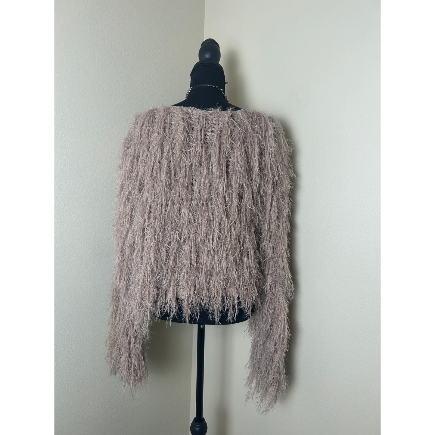 Grunge Boho Zarter Hooligan-Fransensweater – Mauve | Superweich | Passt bis Größe L