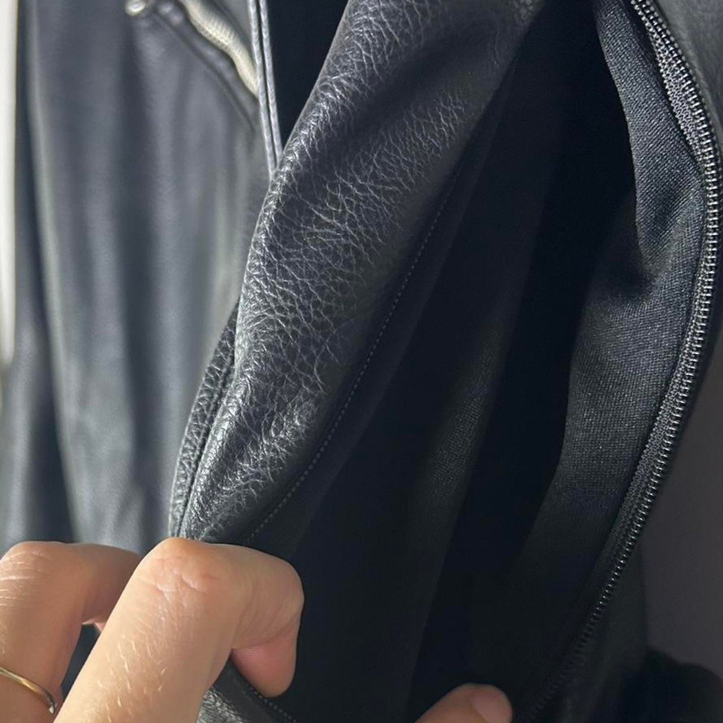 Zara nwt Kunstleder Bikerjacke Motorradjacke xs