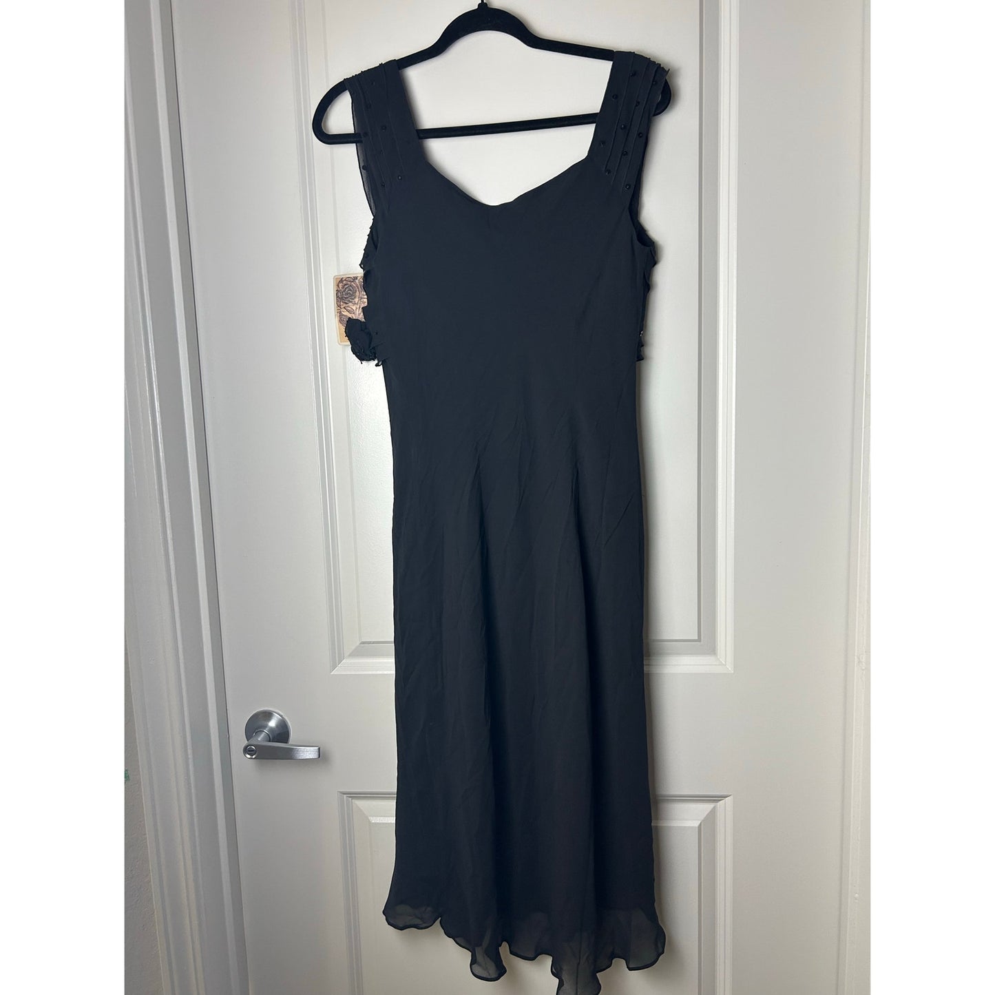 NWT Vintage Y2K Lapis Anthropologie 100 % Seide Chiffonkleid Fairy Coquette Romantic