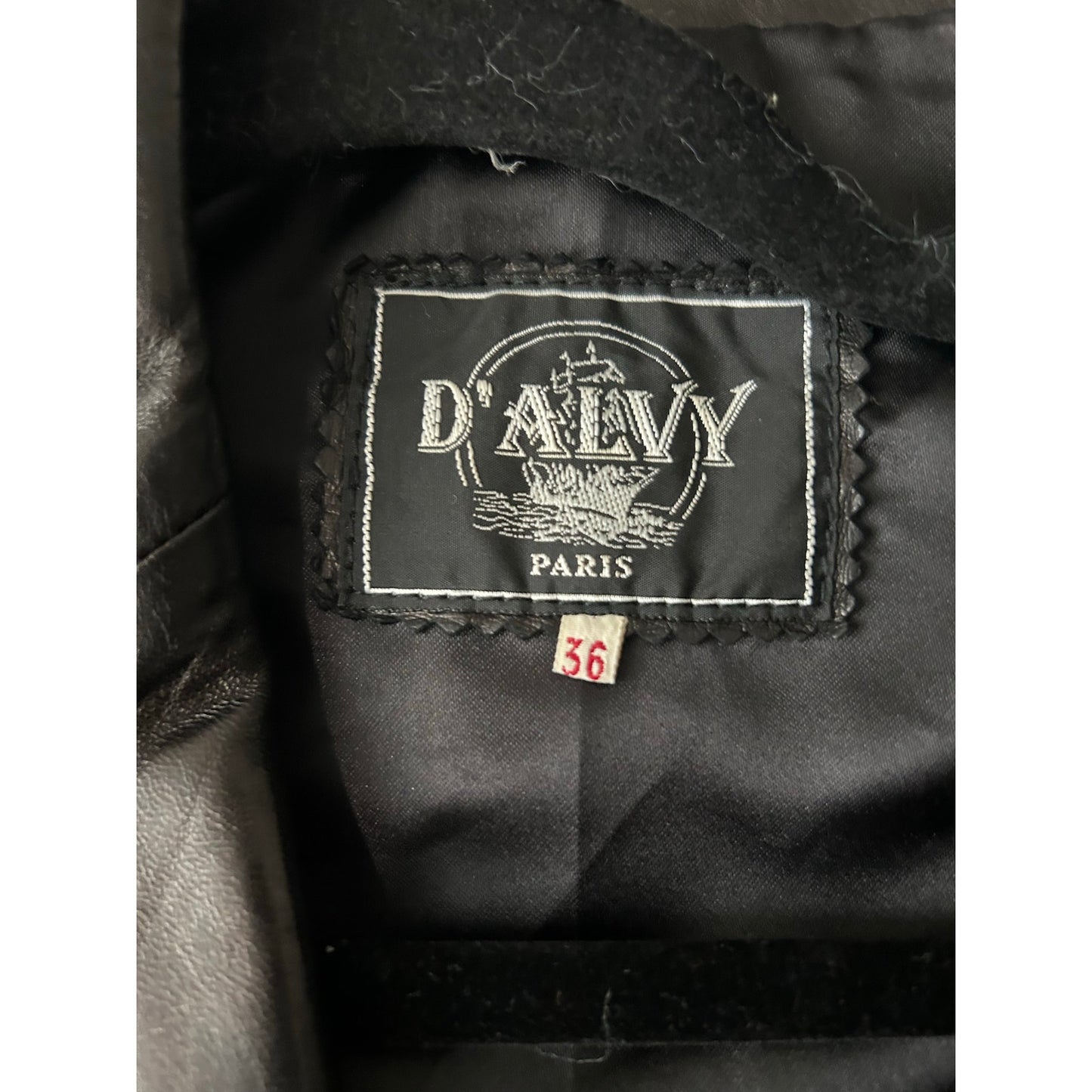D’alvy Paris buttery soft lamb leather jacket size 36 eur
