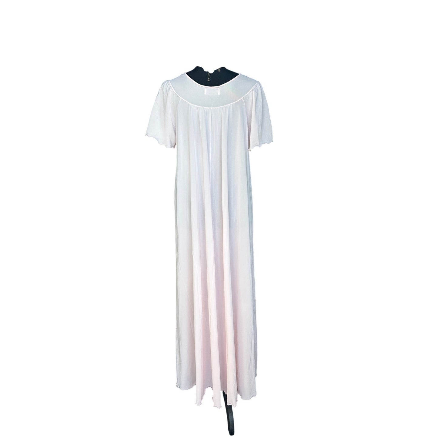 💕 Shadowline Baby Pink Nylon Nachthemd — Größe S