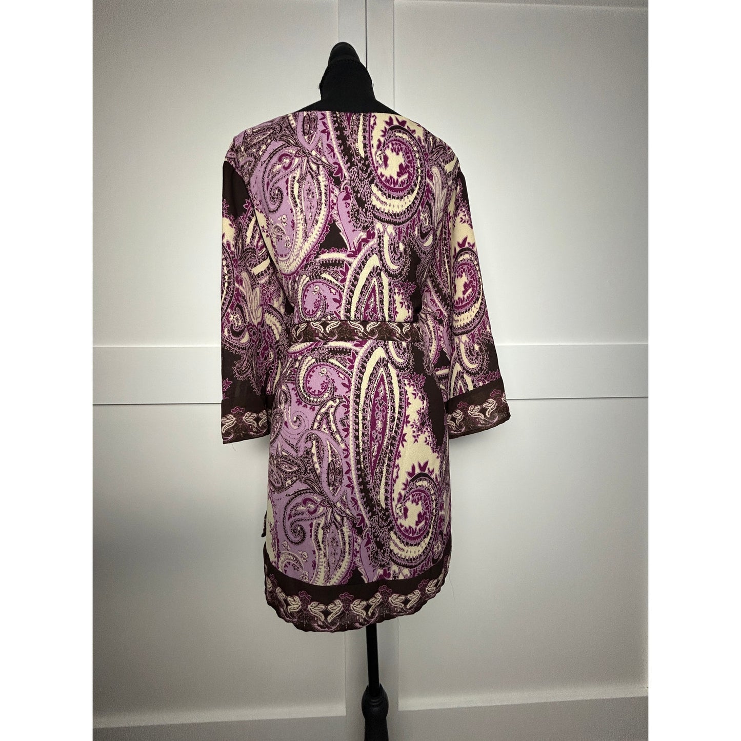 Plus size vintage Main Street blues patterned tunic top