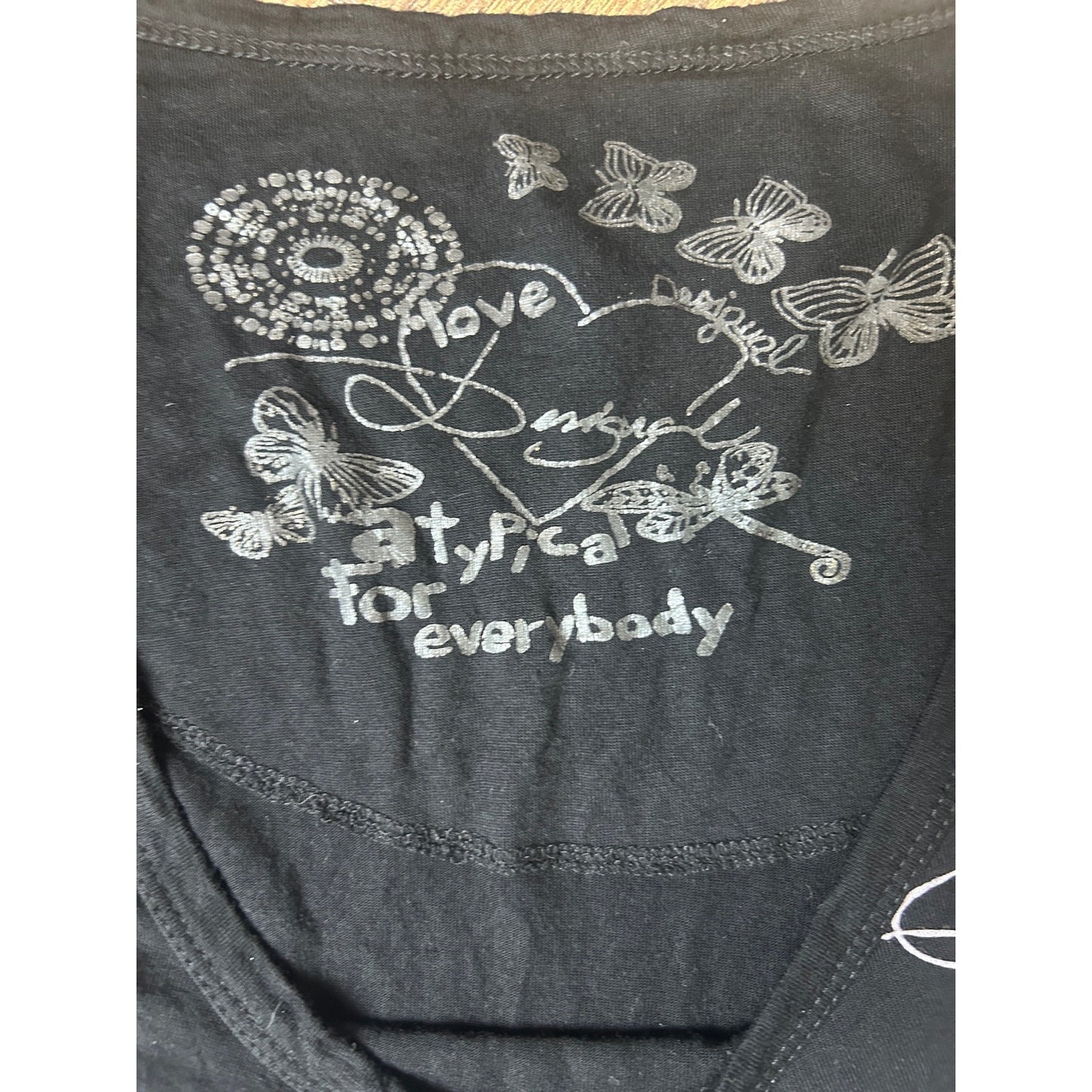 euro desigual black floral dress one size fits most