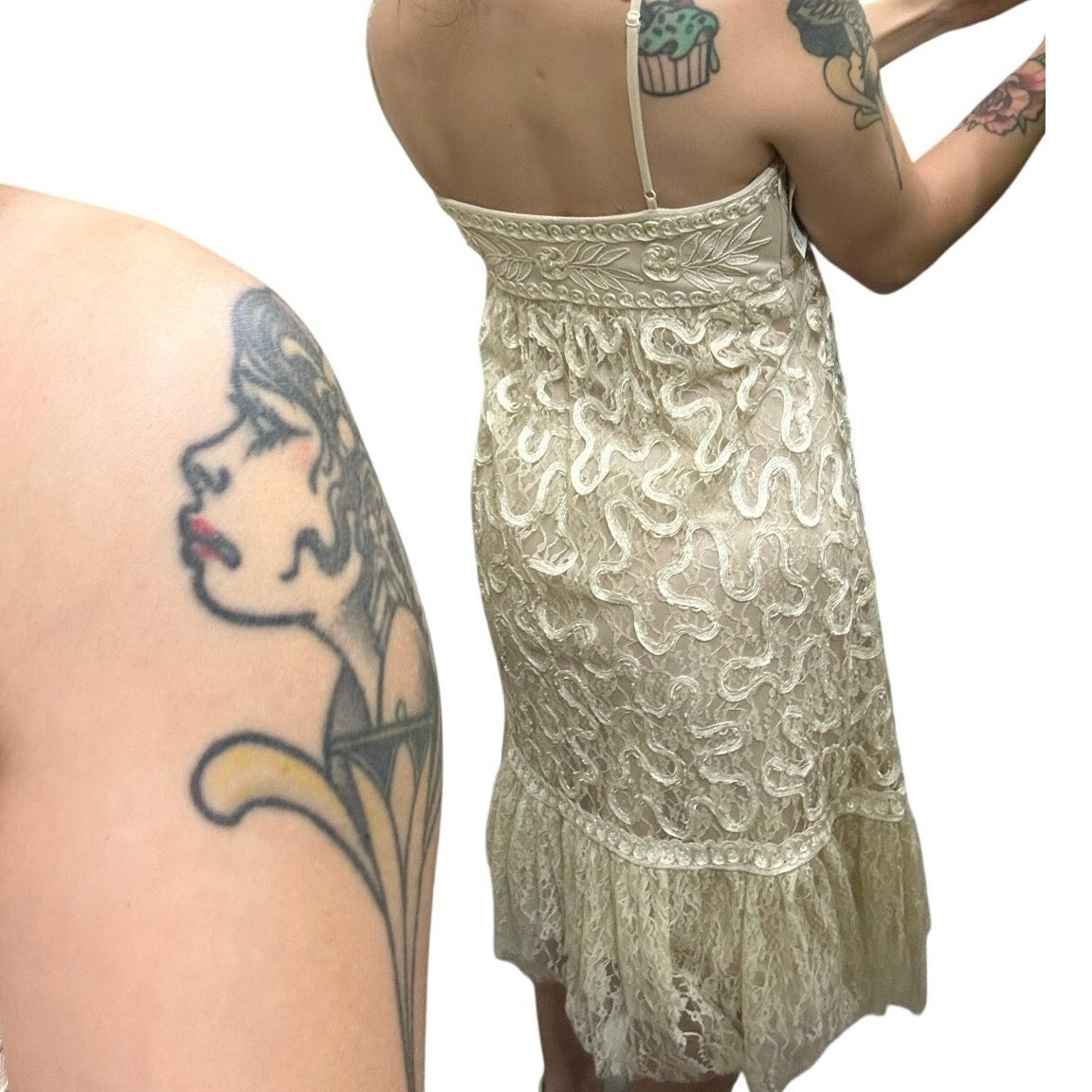 Sue Wong nocturne beaded lace dress size 2