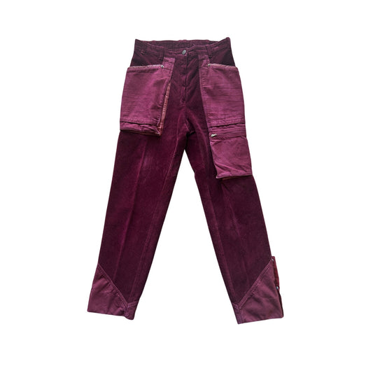 Vintage Corduroy Western Riding Pants XS High Rise Equestrian Cowboy Trousers