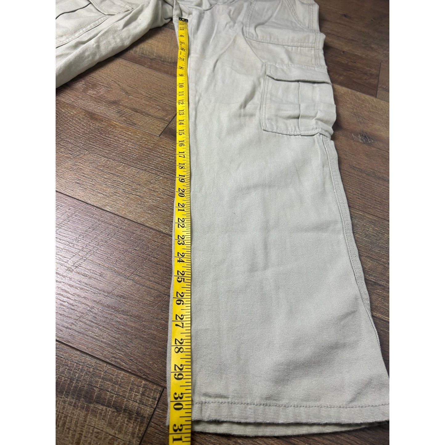 Y2K Aeropostale Cargohose M – Mid Rise Straight Leg Baumwolle Utility It Girl