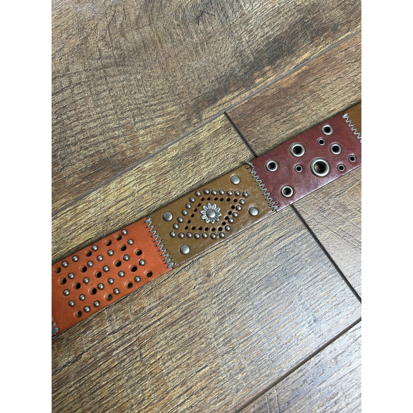 Western Belt Bundle Fossil Leather Belts Lot of 3 Cowboy Y2K Boho
