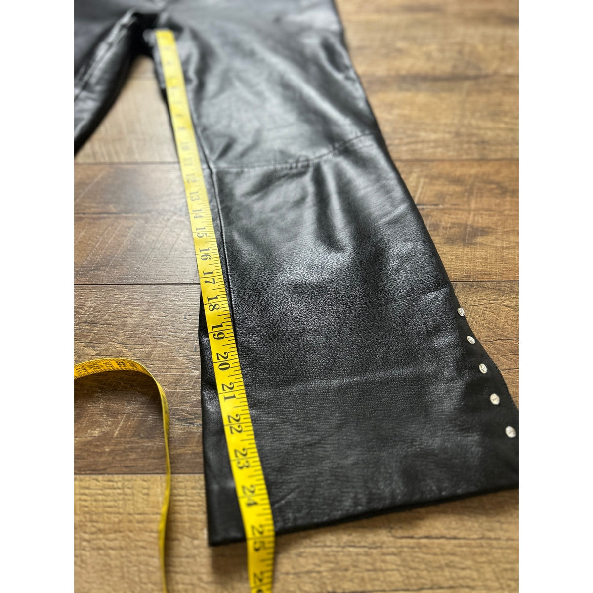 c.l.y.s. 28x25 leather pants
