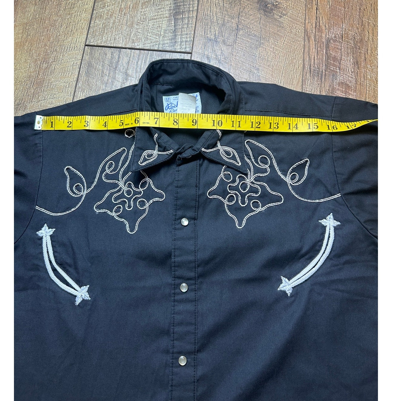 Rockmount Ranch Wear Pearl Snap Westernhemd 22 PTP Western Alt Vintage
