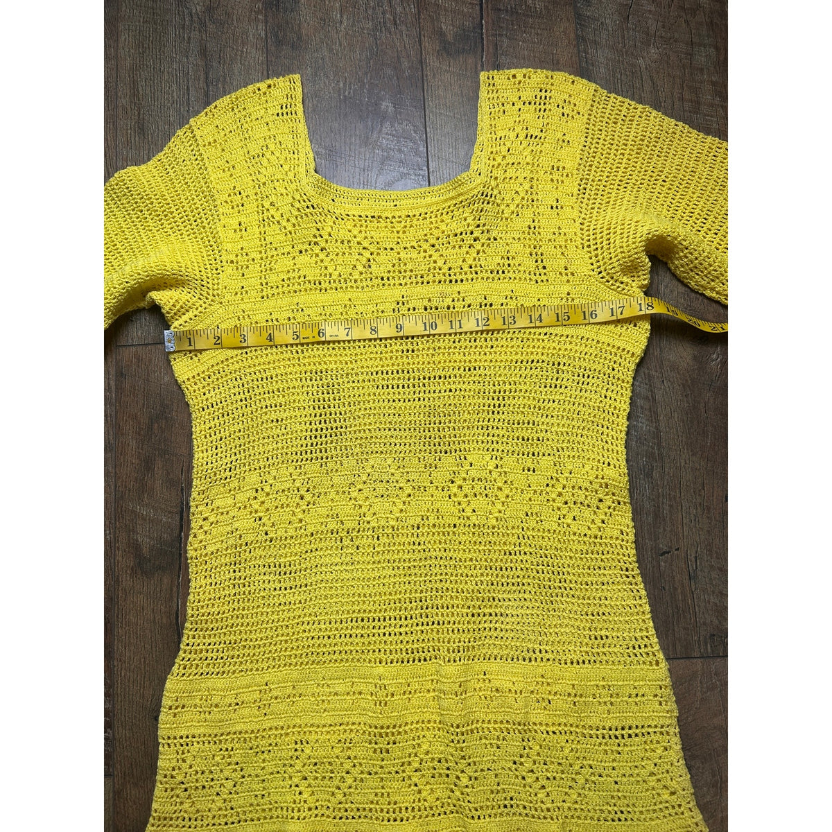 Yellow Hand Crochet Sundress