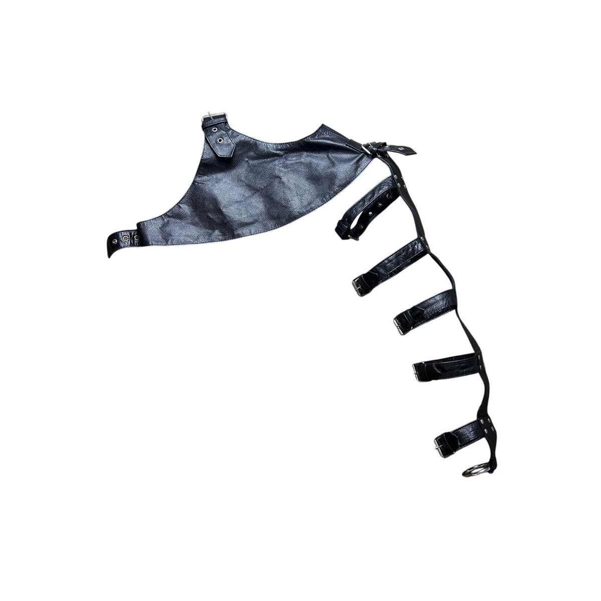 leather biker chest arm harness