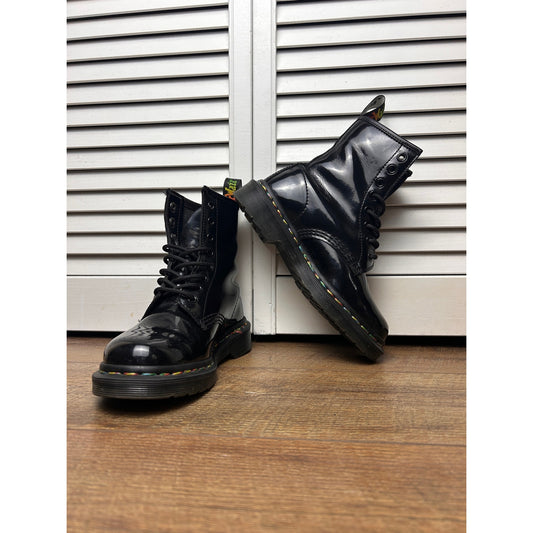 Dr. Martens 1460 Oil Slick Rainbow Stitch Boots UK 3 US M4 W5
