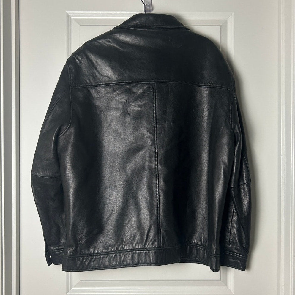 Kenneth Cole buttery soft leather jacket with removable lining size l