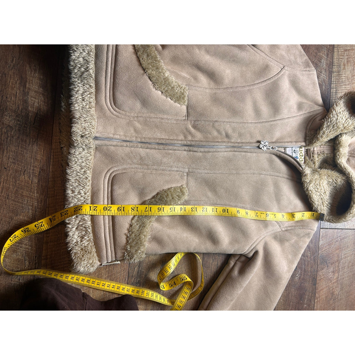 Y2K Mudd Cropped Penny Lane Faux Sherpa Jacket Size s