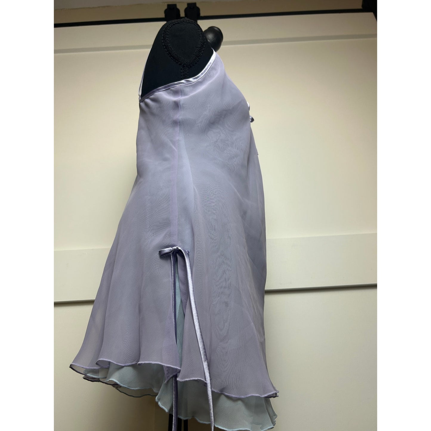 Frederick’s of Hollywood Sheer Fairycore Slip Dress Blue Purple Floaty M