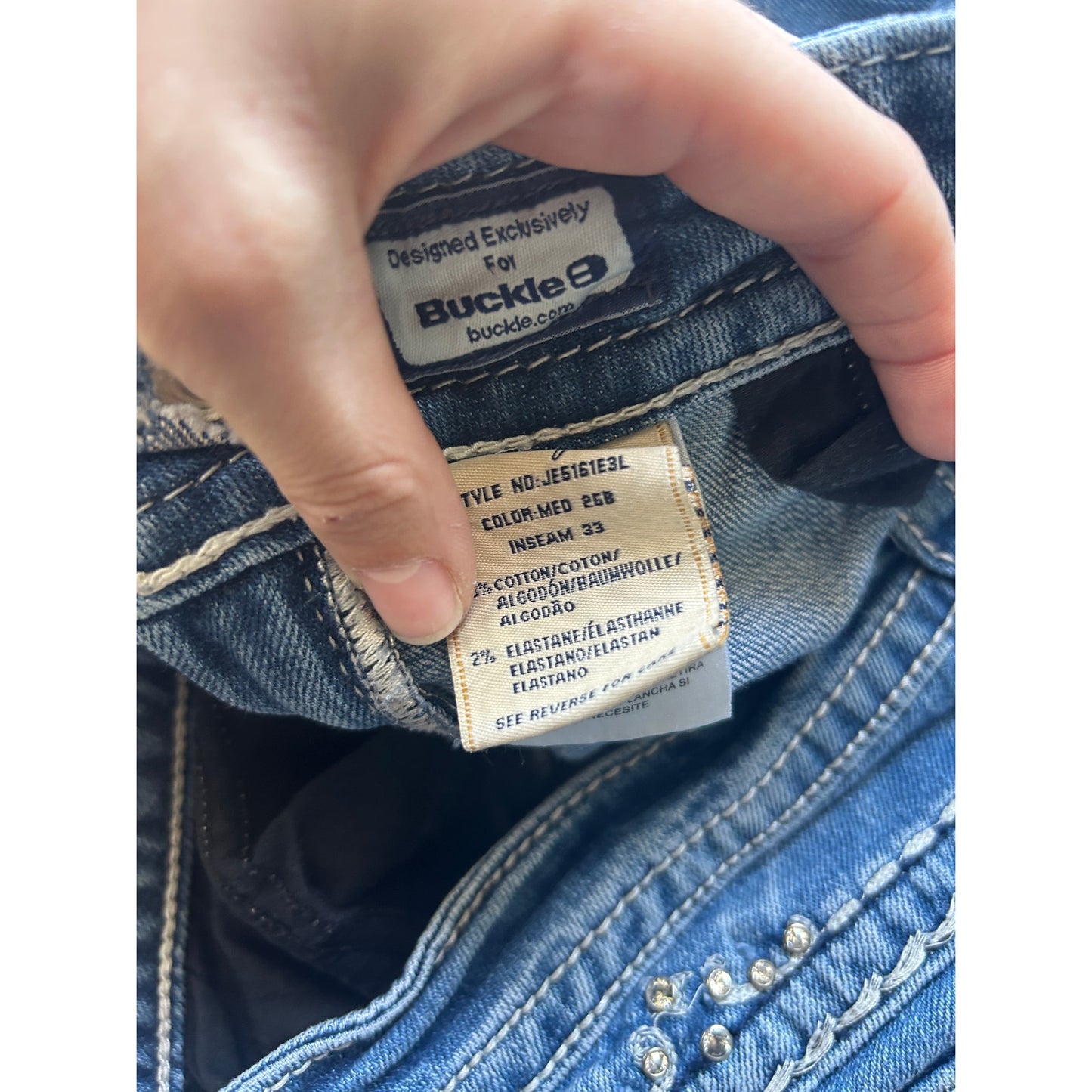 Miss Me Jeans Bundle Y2K Embellished Denim Größe 28/29 3er-Set