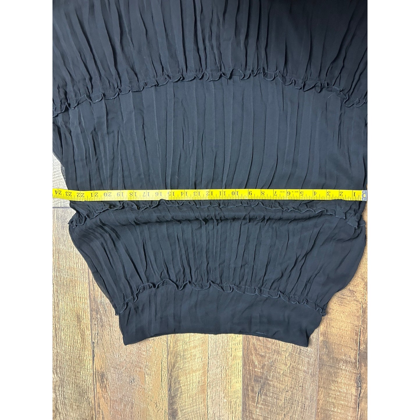 portrait chiffon wrinkle maxi skirt size s/m