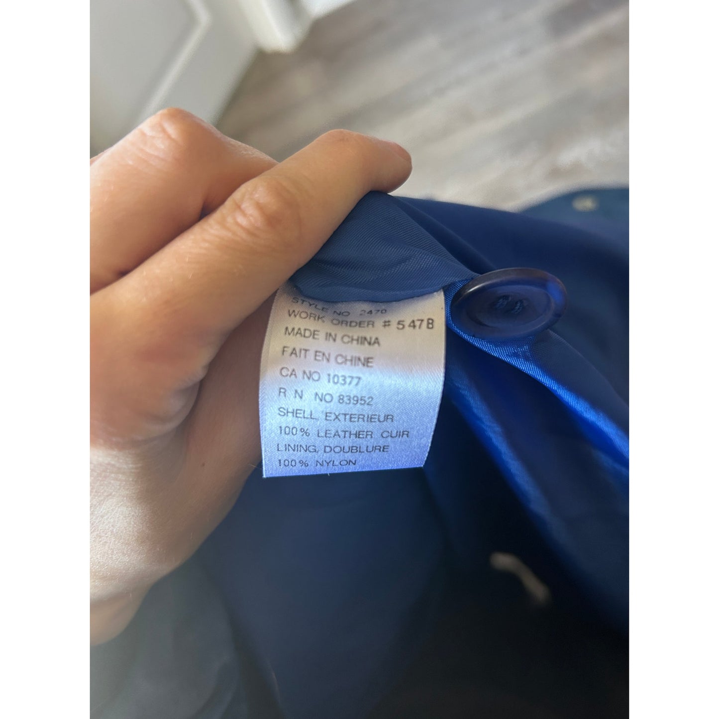 💙 Bagatelle Cobalt Blue Suede Blazer – Vintage Statement Suede – Size M