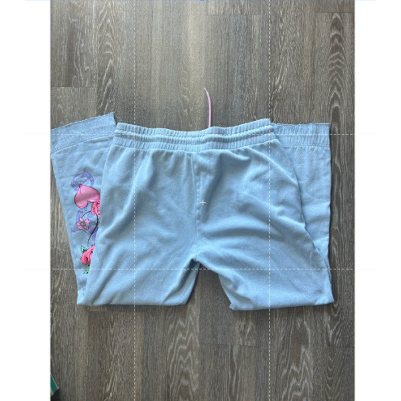 Y2K Rugrats Baby Blue Sweat Set XL Nickelodeon Cartoon Lounge Set