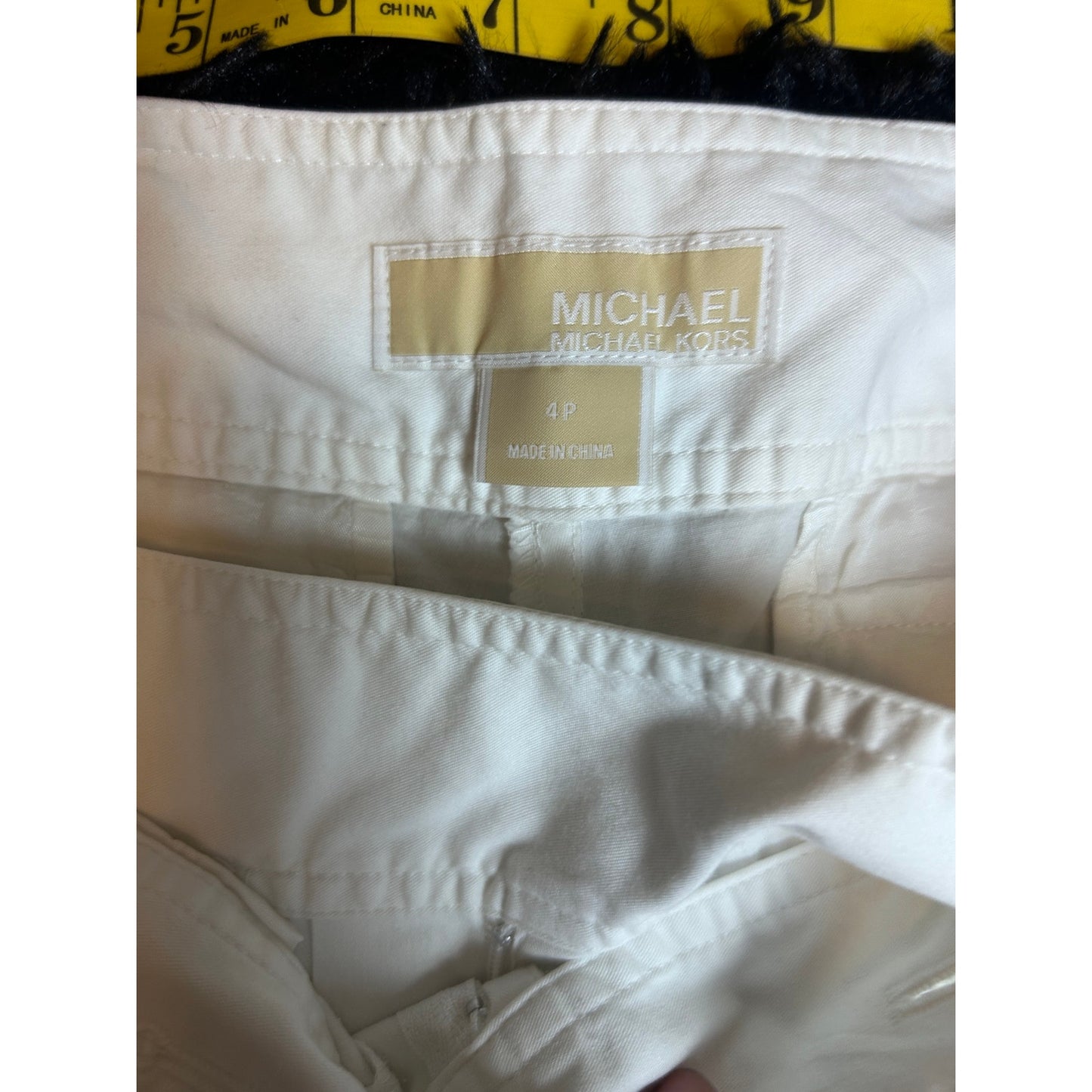 Michael Kors low rise wide leg French seam double button size 4p