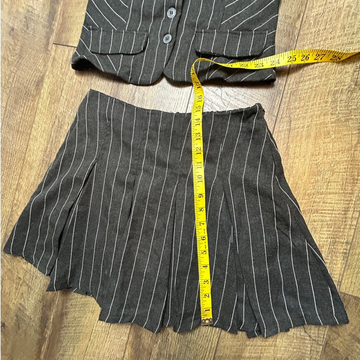 Kirious pinstripe skirt set size M office siren coquette