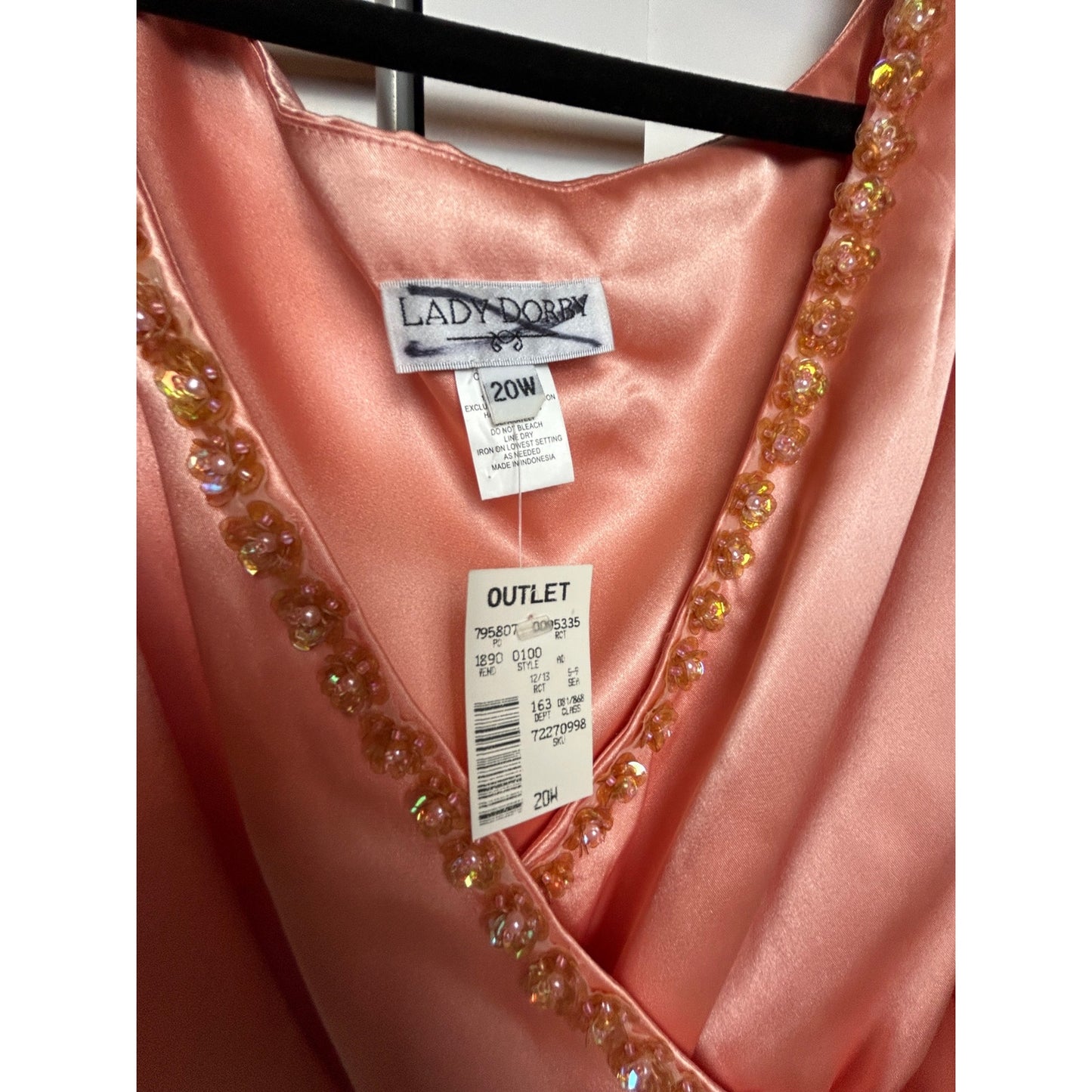 Y2K It Girl Satin Perlen Babydoll Top ✨ Ausgeh-Party-Top NWT Lady Dorby 20W