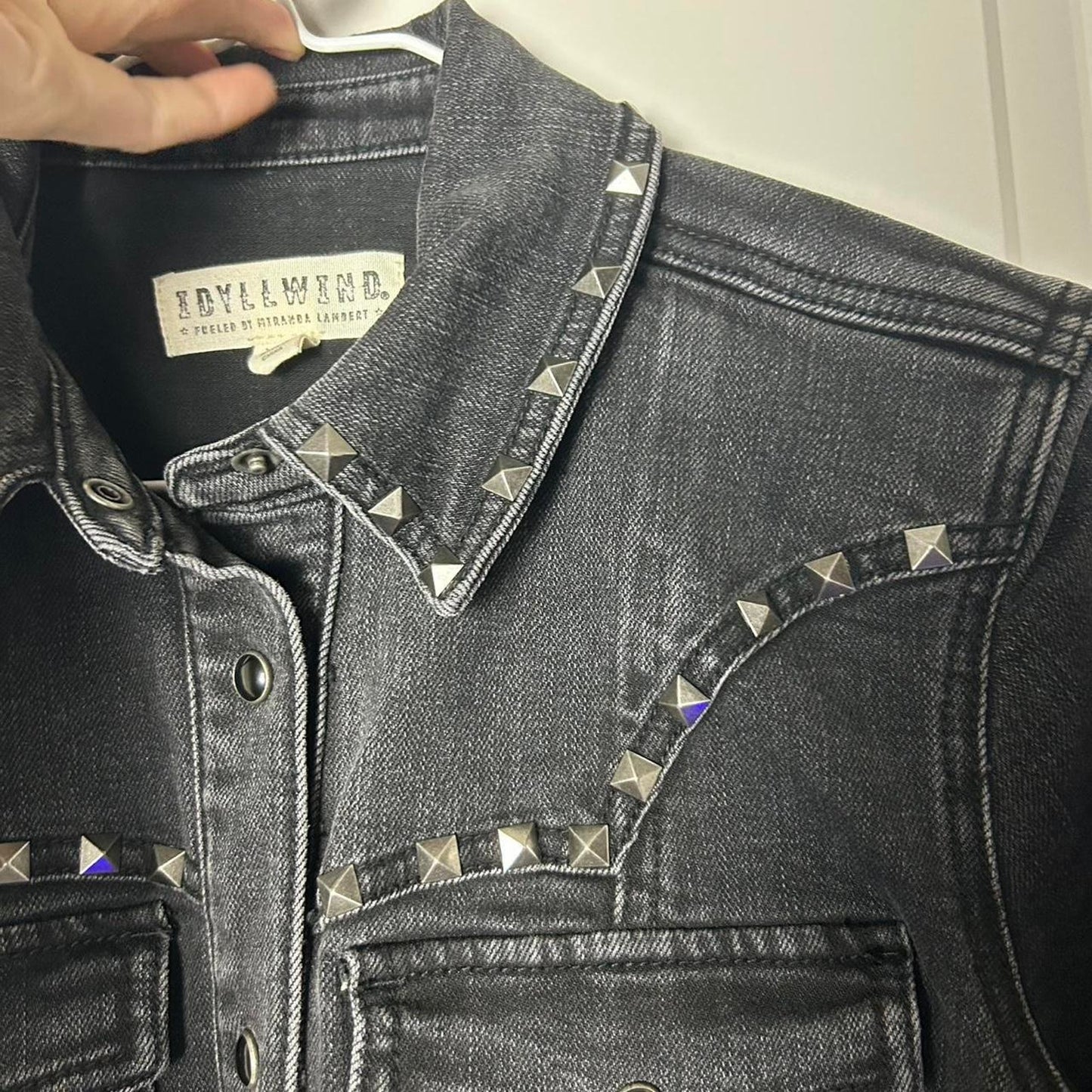 🖤 Robe en jean noir Idyllwind Western Rockstar avec ceinture cloutée