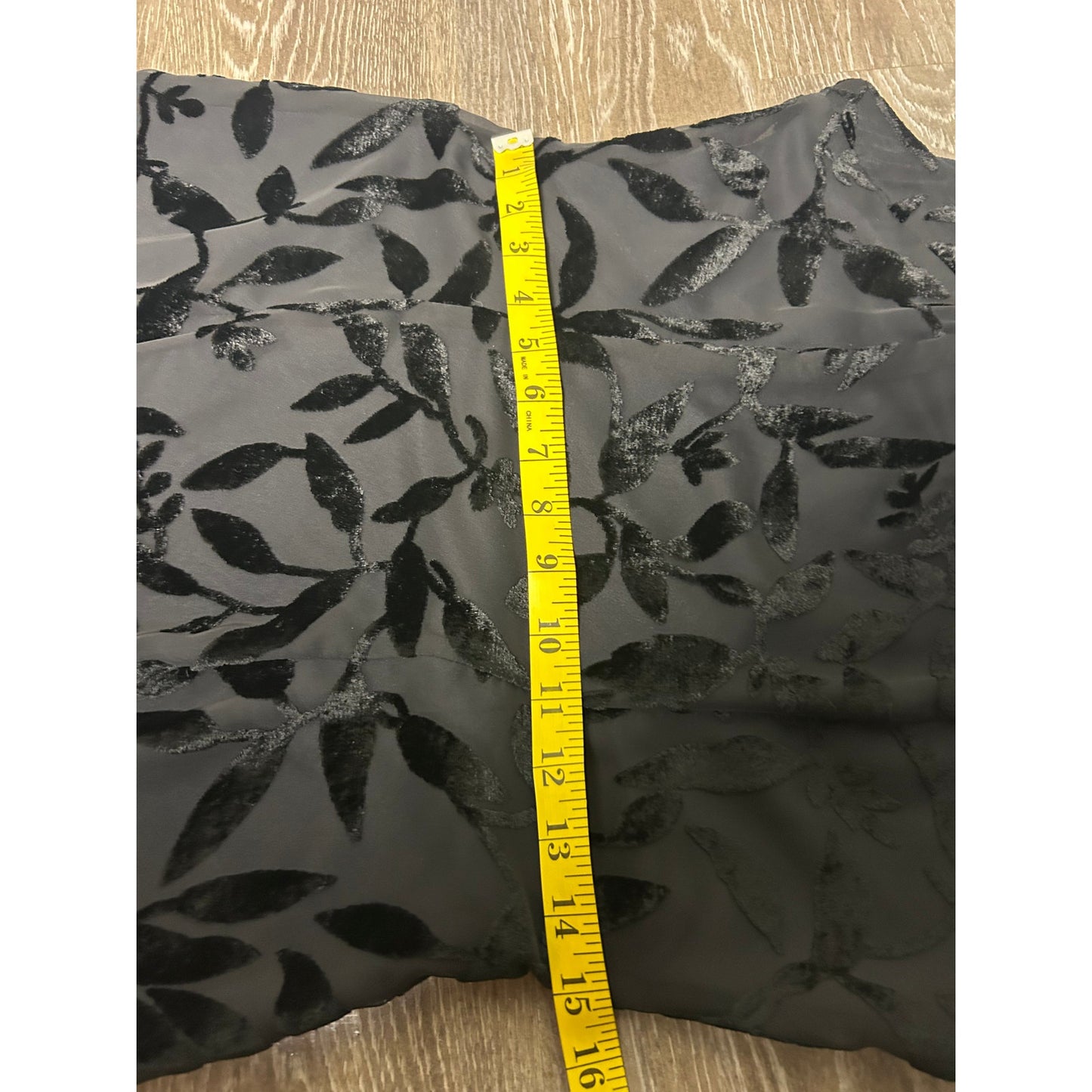 La Belle Silk Burnout Velvet Mini Dress - Size 7 - Keyhole Neckline