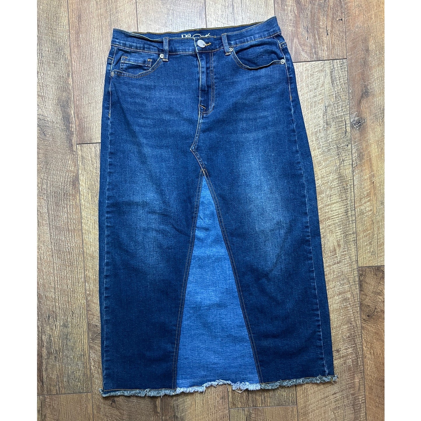 y2k patchwork denim maxi skirt diane gilman 30x32