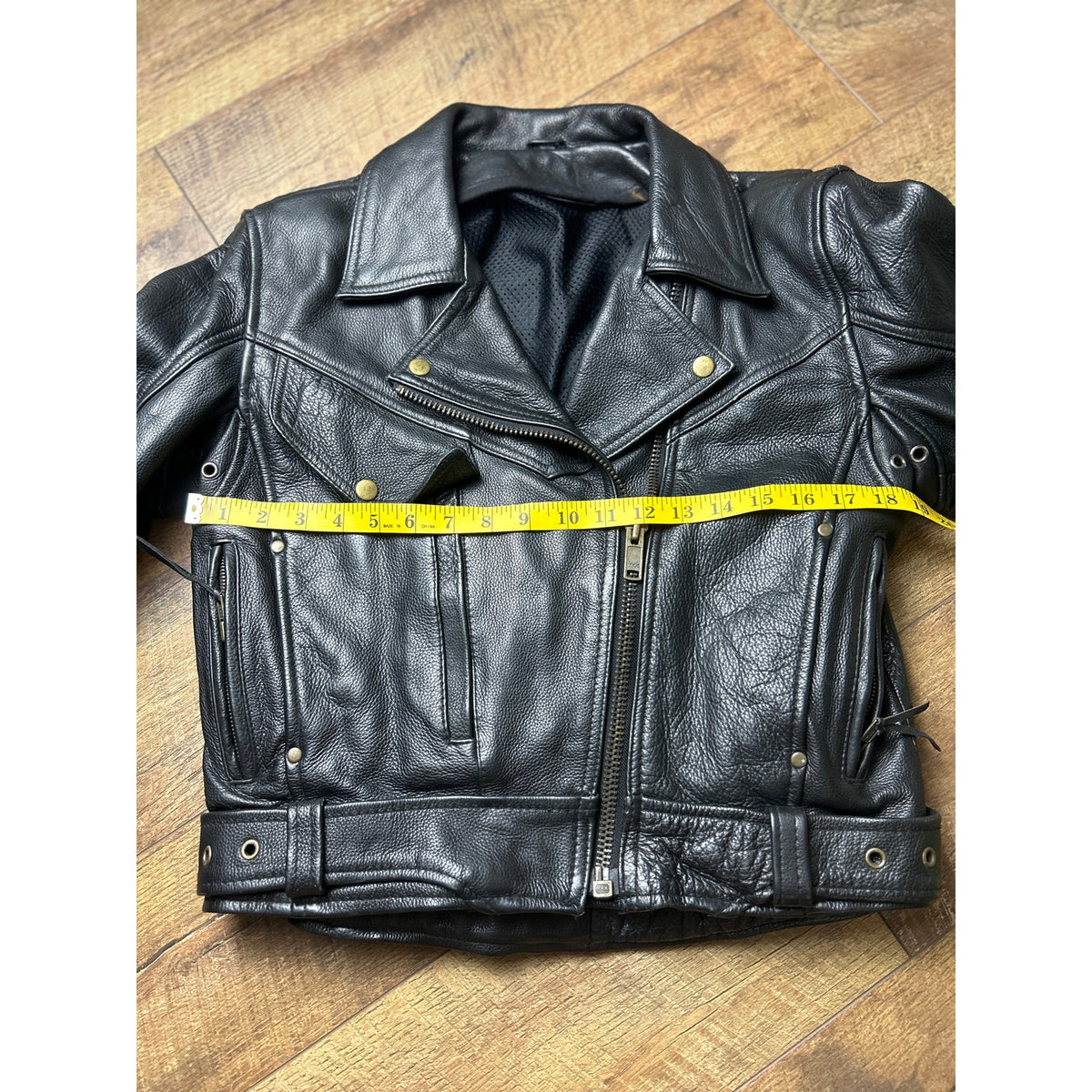 Cropped moto jacket insulated, breathable 18” ptp
