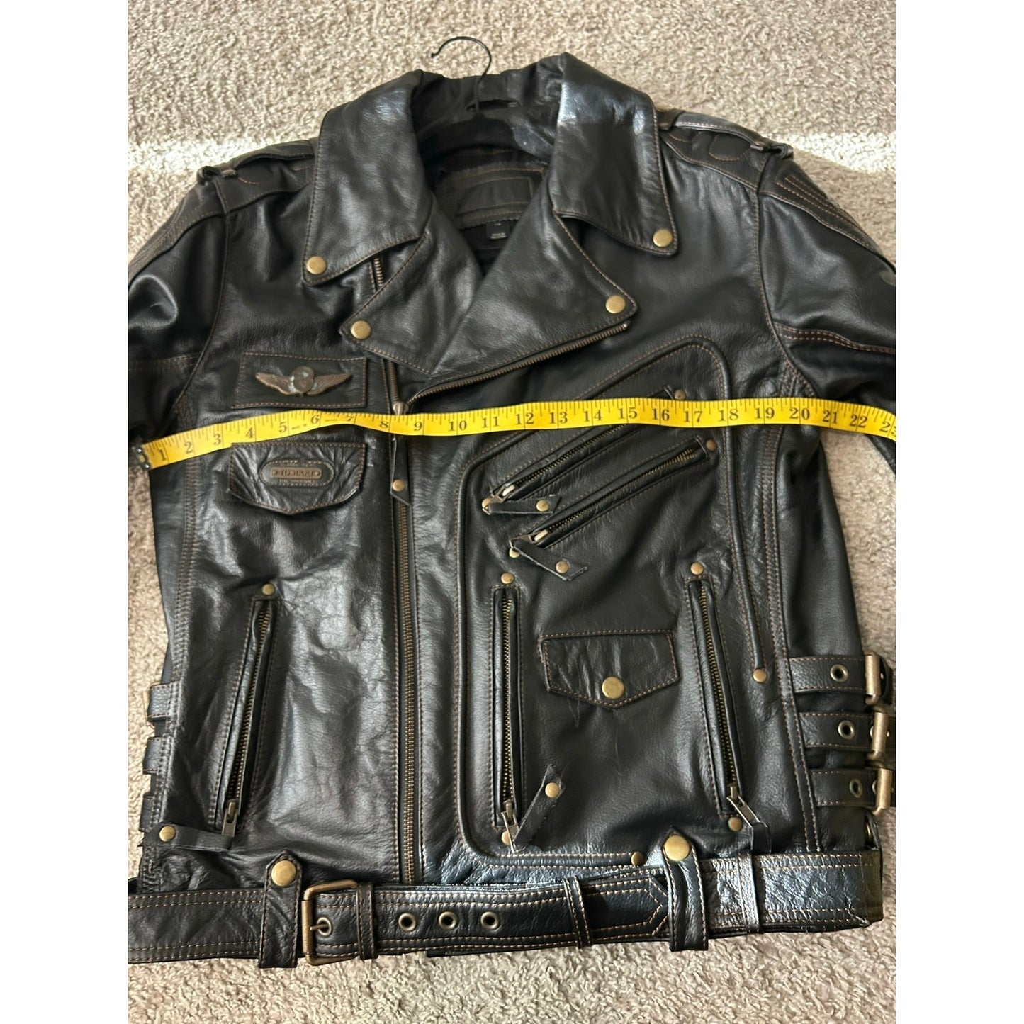Harley Davidson Motorrad Lederjacke Größe L