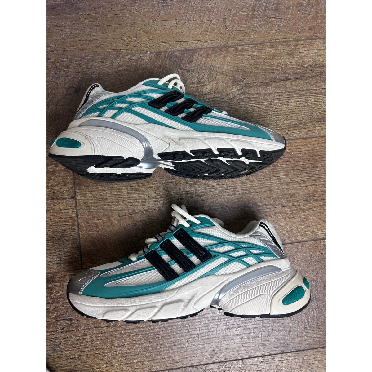 Adidas Adistar XLG 2.0 Teal Cream Black Silver Chunky Y2K Sneakers Men's 8.5