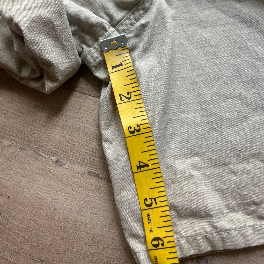 y2k faded glory 100% cotton cuffed khaki shorts mandalay brown rn 89169