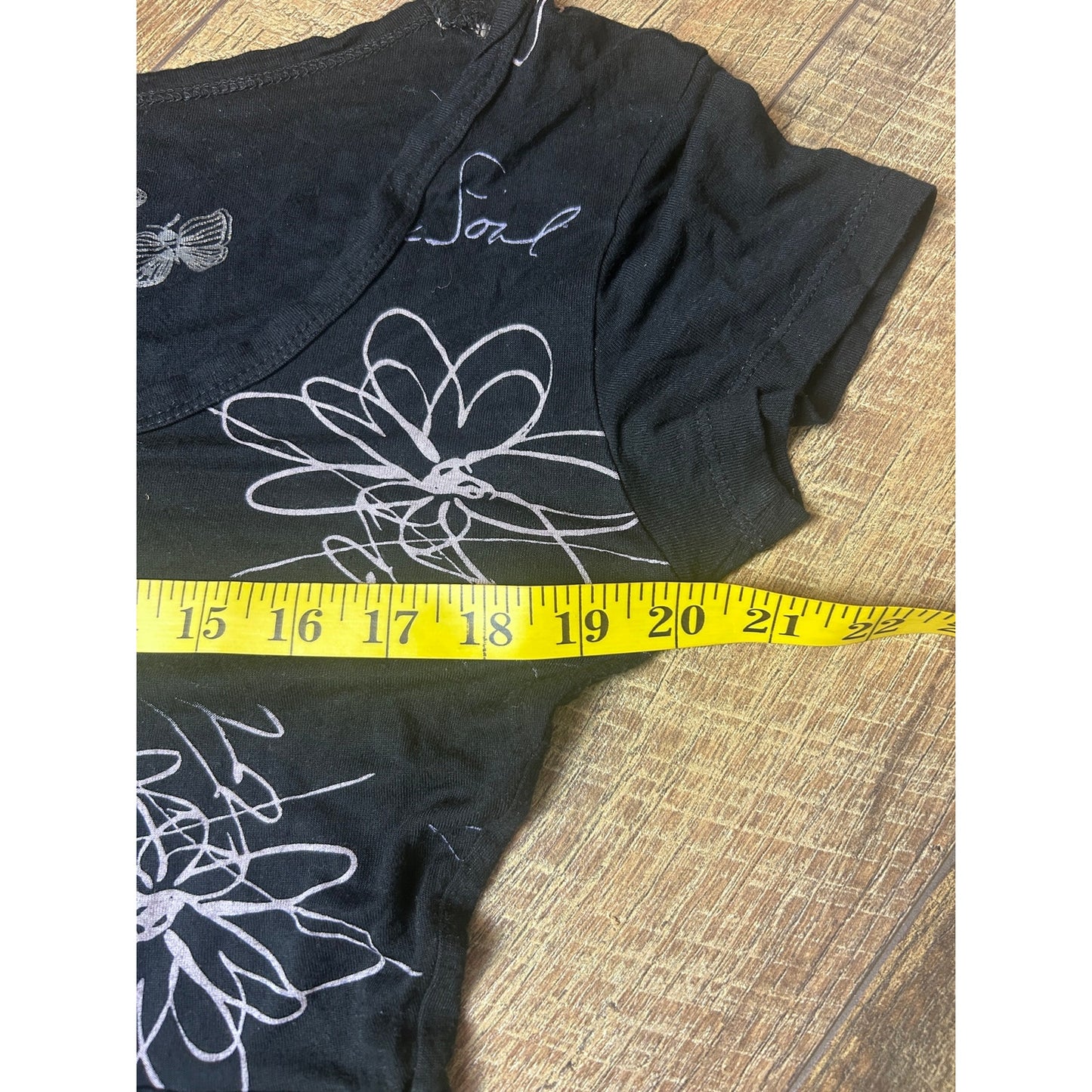 euro desigual black floral dress one size fits most