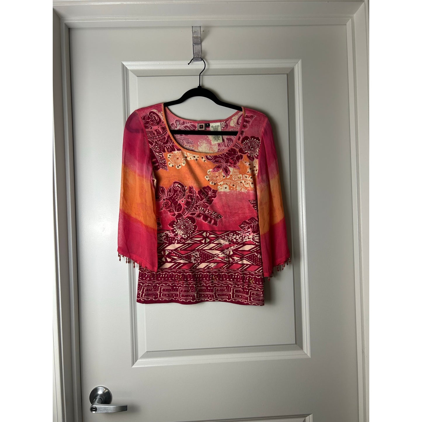 Forbidden Y2K beaded euro fairy top size m