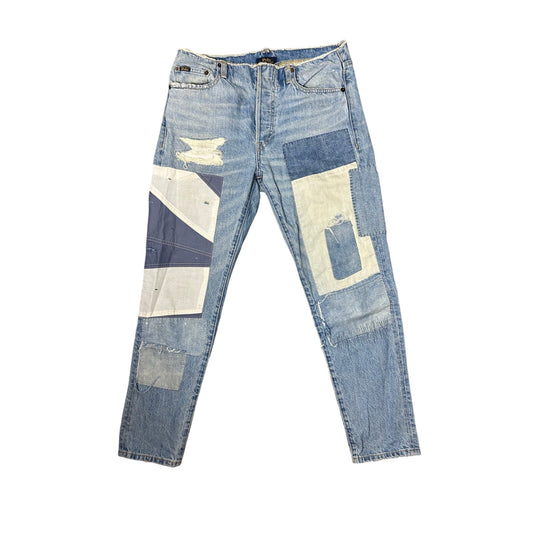Polo ralph lauren avery boyfriend patchwork denim size 26