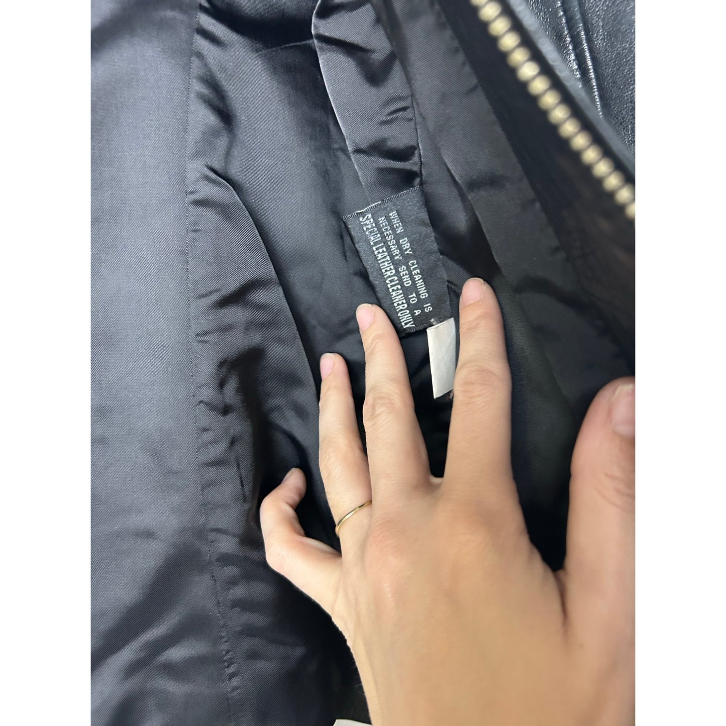 Luis Alvear Lederjacke mit Reißverschluss Größe XS