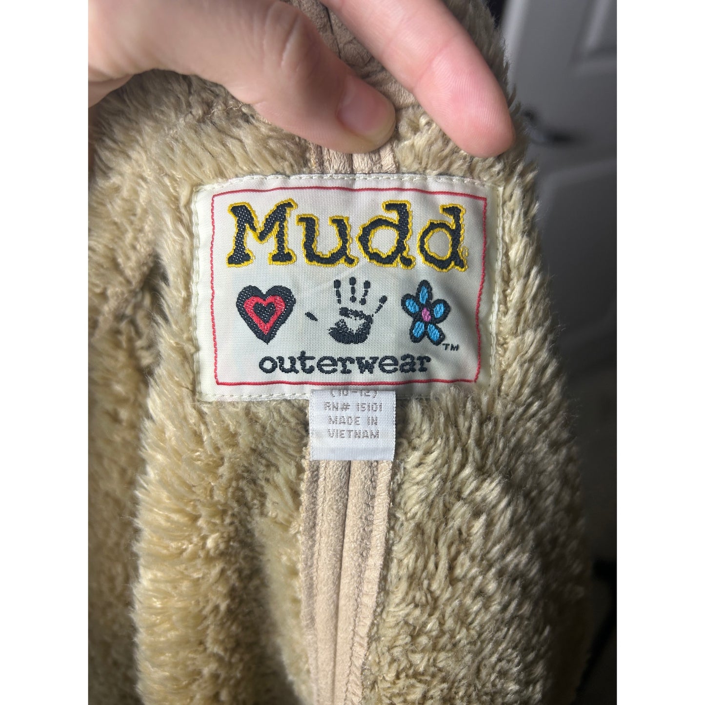 🧥 Y2K Mudd Cropped Penny Lane Faux Sherpa Jacket Size m