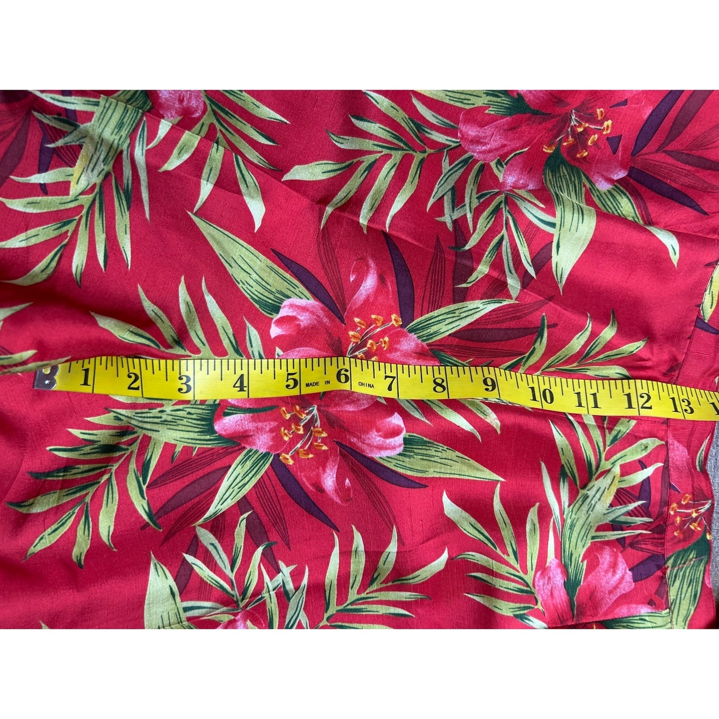 Silk Land Tropical Pinup Girl Pedal Pushers – 100% Silk Capri Pants Retro Pinup