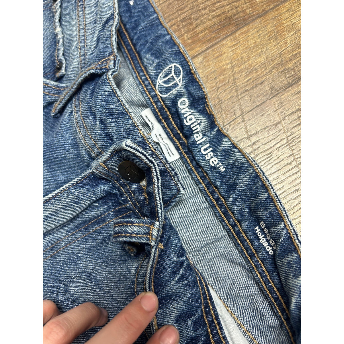 Y2K Original Use Baggy Halgado Jeans 31x29 Loose Fit Vintage Denim